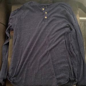 Blue long sleeve button shirt